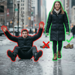 Alternative view of ICEGRIP – Rugalmas csúszásgátló hágóvas minden típusú cipőhöz, a megcsúszás és elesés megelőzésére