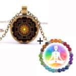 Sri yantra nyaklánc + Chakra gyógyító karkötő