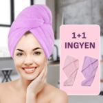 HairTowel™ - gyorsan száradó hajszárító törölköző: 1+1 INGYEN