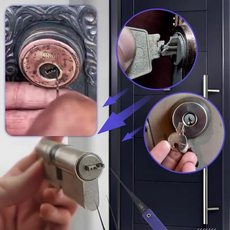 KeyBuster™ Készlet Törött Kulcsok Kivételéhez