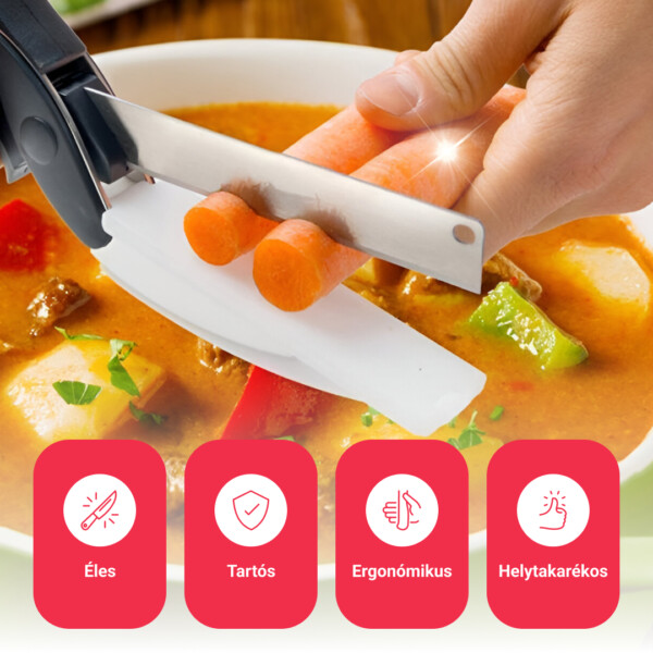 SnapSlice – Konyhai Olló Beépített Vágódeszkával - Image 4