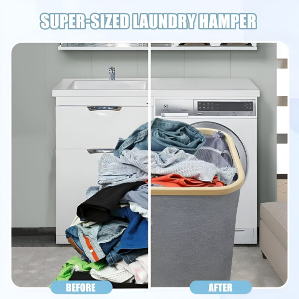LaundryEase™ – Három rekeszes szennyeskosár - Image 5