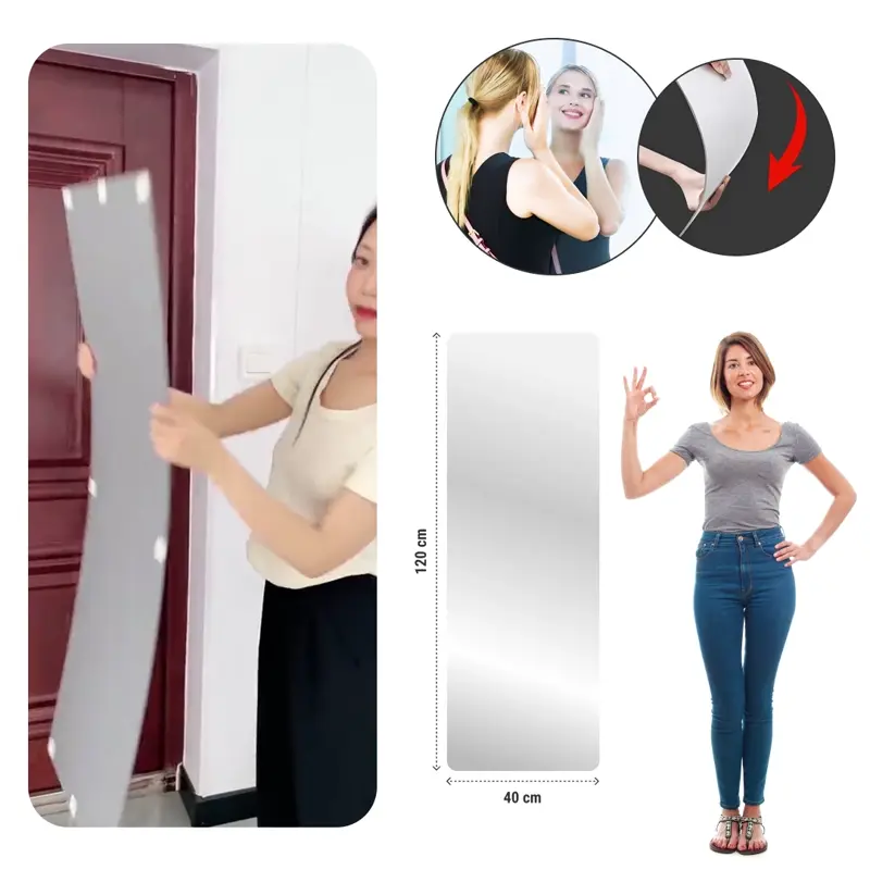 MirrorFlex™ öntapadós flexibilis akril tükör 120 x 40 cm