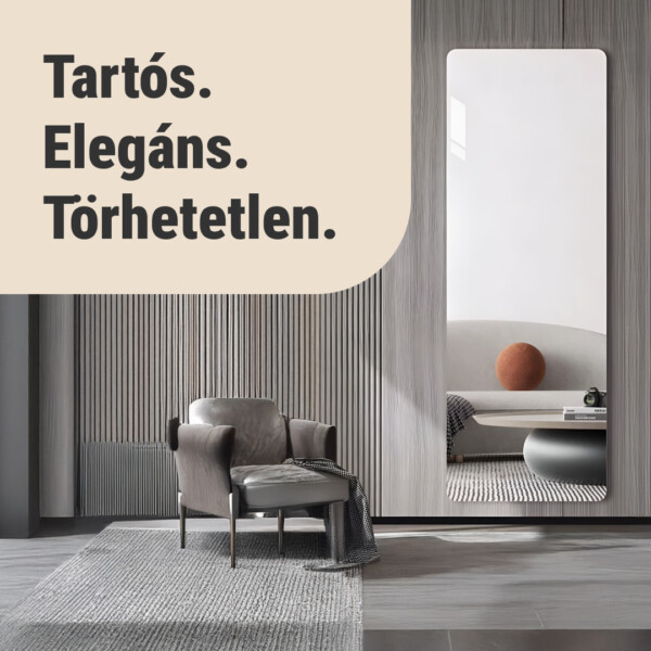 MirrorFlex™ öntapadós flexibilis akril tükör 120 x 40 cm - Image 2