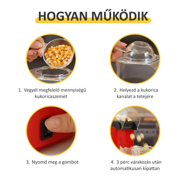 Snaxie™ - Popcorn Készítő Gép - Image 5