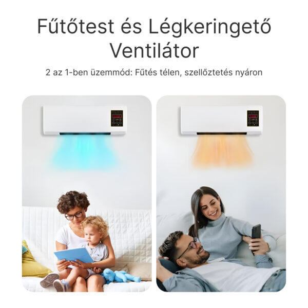 Enchantia – Ventilátor Fűtési és Szellőztetési Funkcióval, Szerszám Nélküli Összeszerelés - Image 2