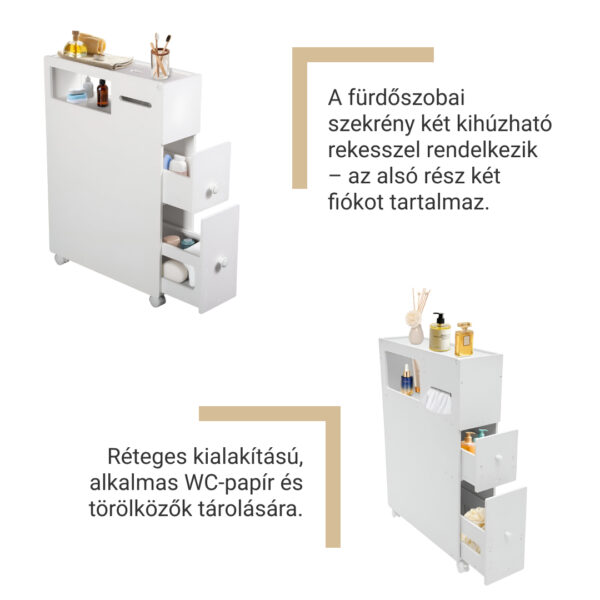 CornerEase™ - Vékony Sarokszekrény Fürdőszobába - Image 3