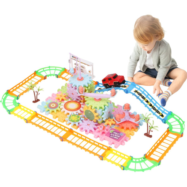 EduTrain - Elektromos Vonat Készlet STEM 203 Darab - Image 3