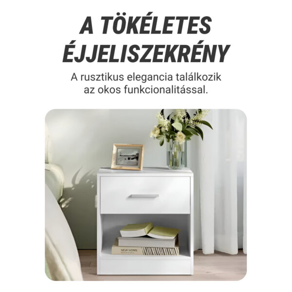 NovaCasa™ – Okos Éjjeliszekrény Rejtett Rekesszel - Image 2