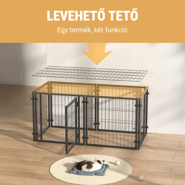 Pawz™ - Összecsukható, többfunkciós kutyakerítés ajtóval és levehető tetővel - Image 3