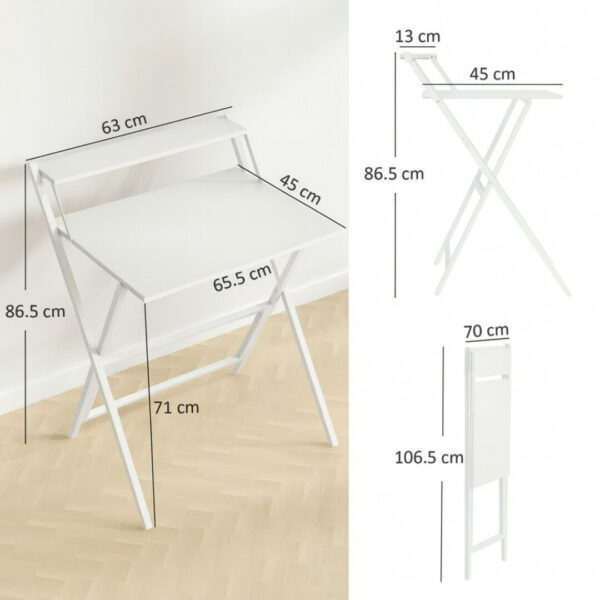 FoldioLift™ - Összecsukható íróasztal extra polccal - Image 6