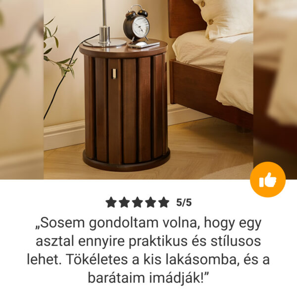 Quado™ - Többfunkciós 4 az 1-ben dohányzóasztal tömör fából, beépített ülőkékkel - Image 6