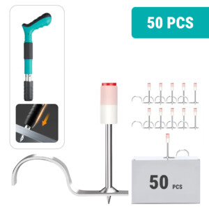 Szegek RIVETSLAMMER™-hez – 50 db ötvözött acél kézi kerek szegek csőbilincsekkel