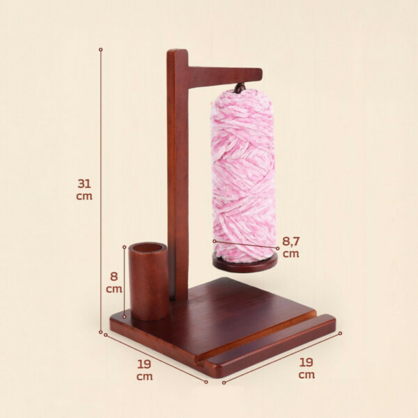 Domaro™ – Fa gombolyagtartó multifunkciós tartóval + INGYEN horgológyűrűk - Image 5