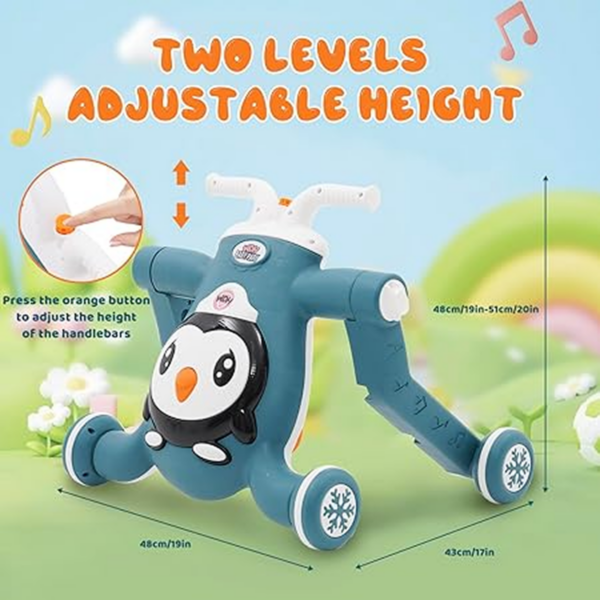 Mobix™ - Járóka, pedál nélküli kerékpár és 3 az 1-ben roller gyerekeknek - Image 6