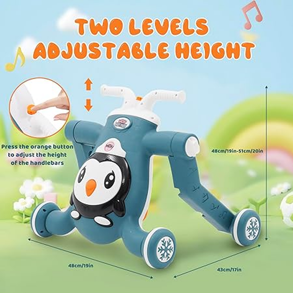 Mobix™ - Járóka, pedál nélküli kerékpár és 3 az 1-ben roller gyerekeknek - Image 6