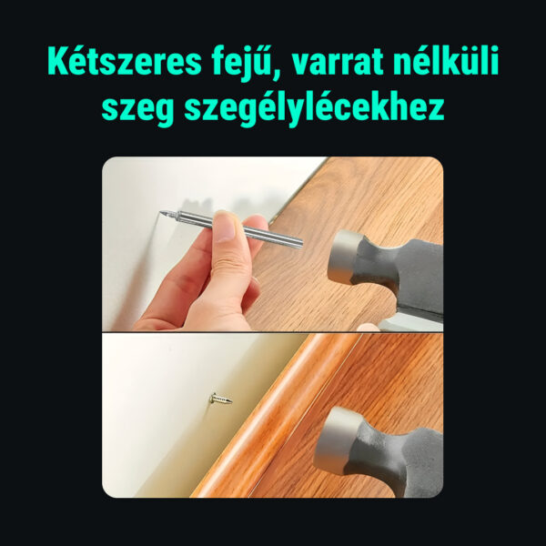 Naox™ - 500 darabos szegélyléc dupla szög készlet szerszámokkal - Image 4