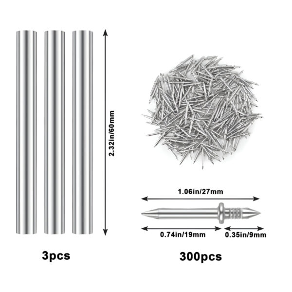 Naox™ - 500 darabos szegélyléc dupla szög készlet szerszámokkal - Image 5