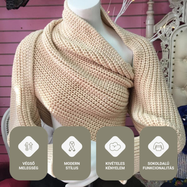 CozyWrap™ – A 2 az 1-ben sál, amely pulóverré alakul - Image 5