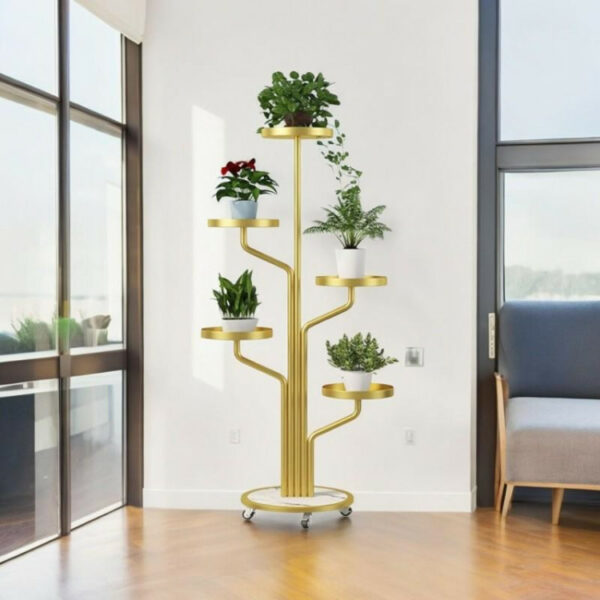Floro™ - Elegáns, 5 szintes növénytartó kerekekkel - Image 2