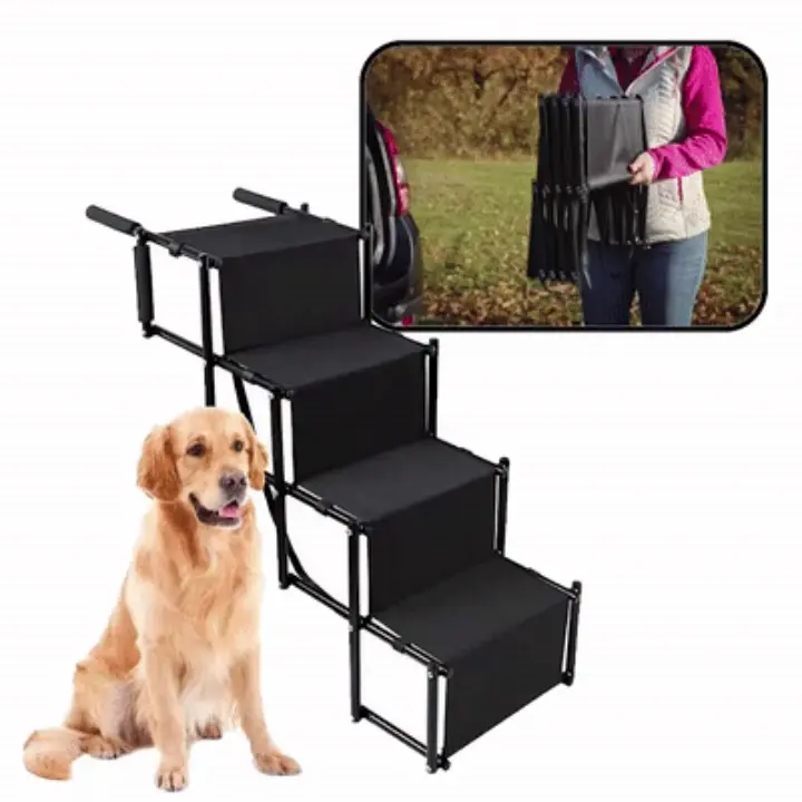 PetStep™ Összecsukható 4 lépcsős rámpa háziállatok számára