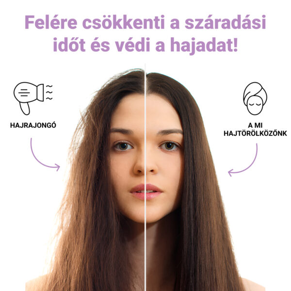 HAIRGLOW® – Gyorsan Száradó Haj Törölköző (1+1 INGYEN) - Image 2