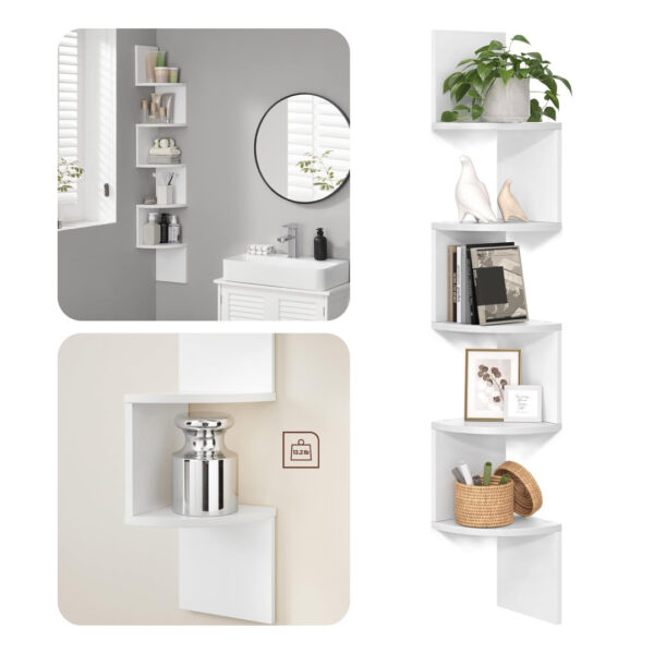 Conera™ – Fali Sarokpolc 5 Lebegő Polccal