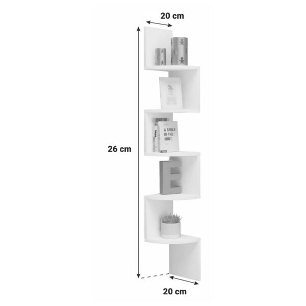 Conera™ – Fali Sarokpolc 5 Lebegő Polccal - Image 6
